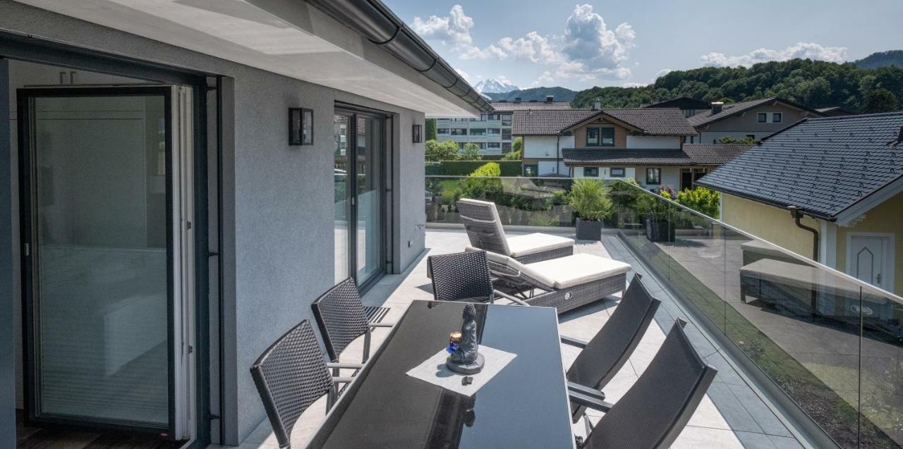 Luxurioese Penthaus Wohnung Anif Exteriör bild